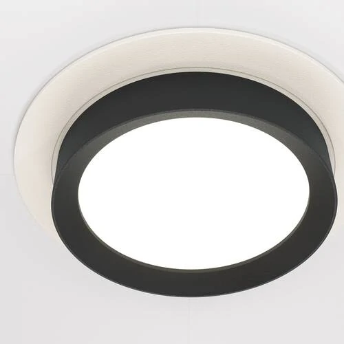 Встраиваемый светильник Downlight Hoop, 1xGX53 Бело-черный (Maytoni Technical, DL086-GX53-RD-WB) - Amppa.ru