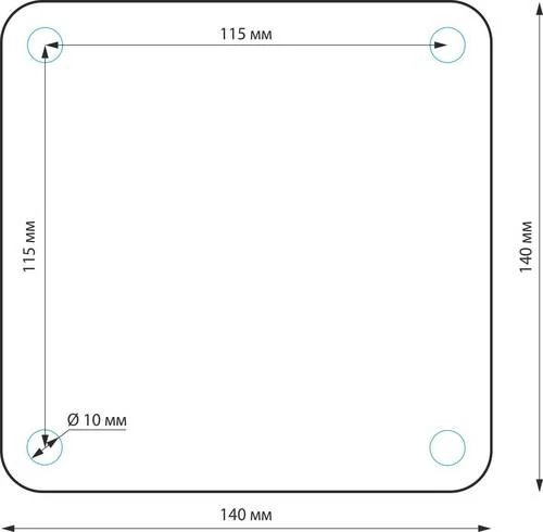 Ландшафтный светильник IP54 1550 TECHNO черный (Elektrostandard, a035095) - Amppa.ru