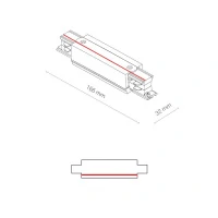 Коннектор для трехфазной трековой системы прямой Nowodvorski Ctls Power White 8707