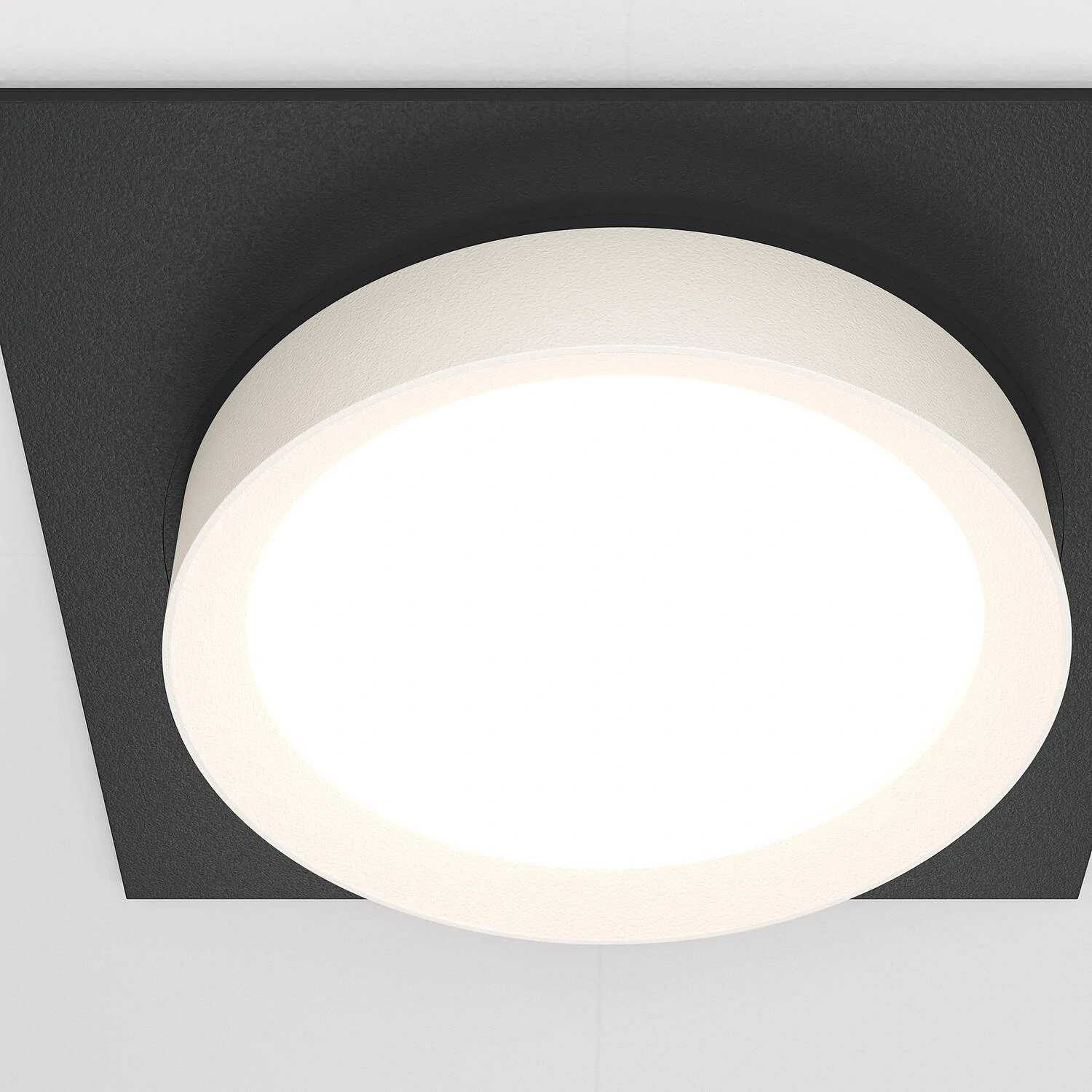 Встраиваемый светильник Downlight Hoop, 1xGX53 Черно-белый (Maytoni Technical, DL086-GX53-SQ-BW) - Amppa.ru