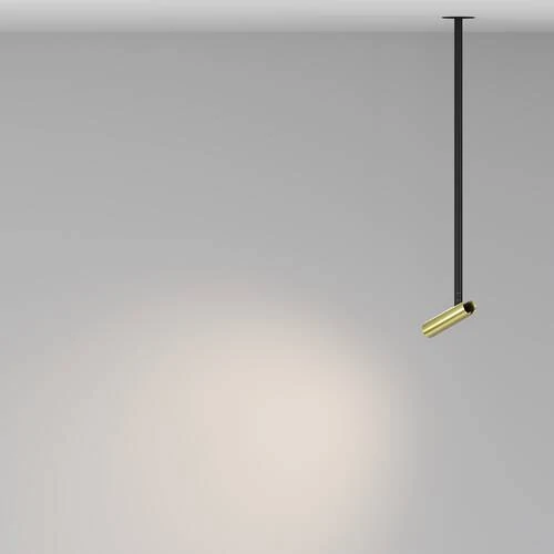 Подвесной светильник Pendant Focus T, LED 6W, 3000K, Черный и Латунь (Maytoni Technical, P141RS-L125-6W3K-BBS) - Amppa.ru