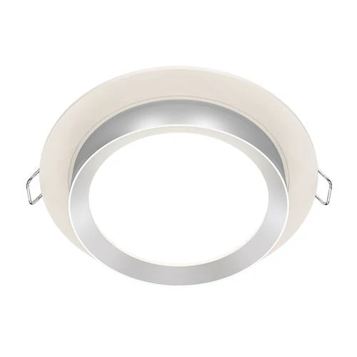 Встраиваемый светильник Downlight Hoop, 1xGX53 Белый с Серебром (Maytoni Technical, DL086-GX53-RD-WS) - Amppa.ru