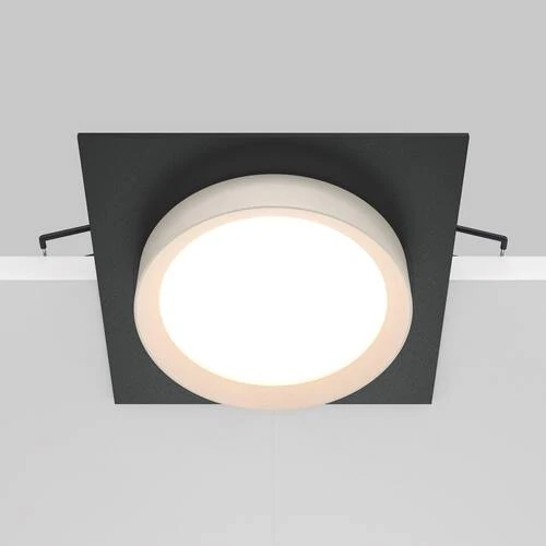 Встраиваемый светильник Downlight Hoop, 1xGX53 Черно-белый (Maytoni Technical, DL086-GX53-SQ-BW) - Amppa.ru