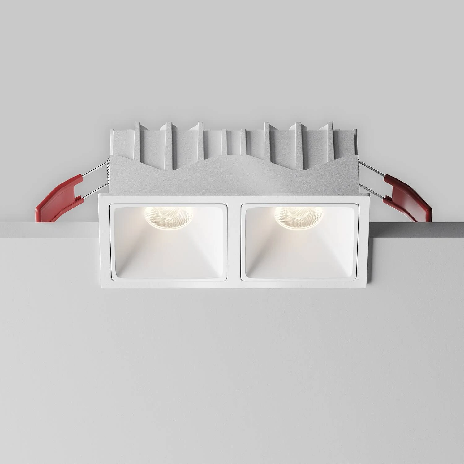 Встраиваемый светильник Downlight Alfa LED 20W, 4000K, Белый (Maytoni Technical, DL043-02-10W4K-SQ-W-1) - Amppa.ru