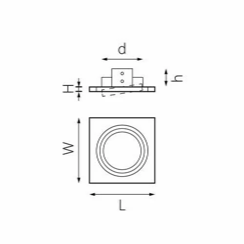 Комплект из светильника и рамки Intero 111 Intero 111 Lightstar i81707