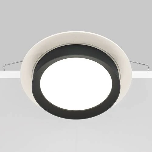 Встраиваемый светильник Downlight Hoop, 1xGX53 Бело-черный (Maytoni Technical, DL086-GX53-RD-WB) - Amppa.ru