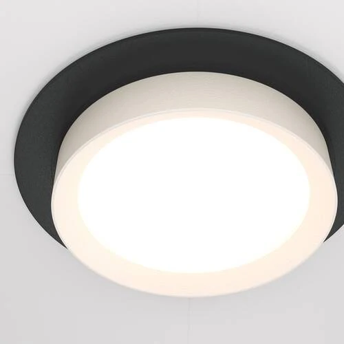 Встраиваемый светильник Downlight Hoop, 1xGX53 Черно-белый (Maytoni Technical, DL086-GX53-RD-BW) - Amppa.ru