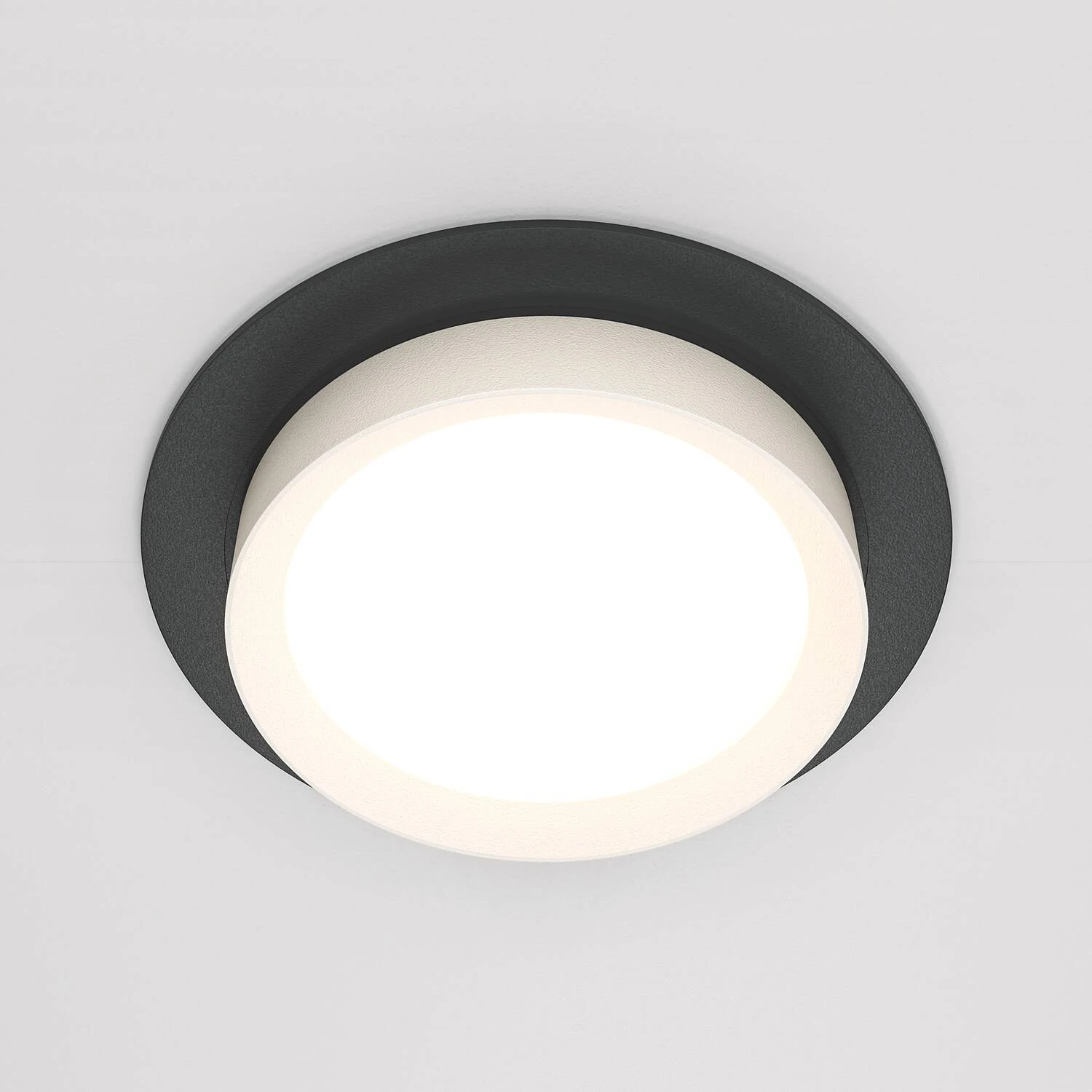 Встраиваемый светильник Downlight Hoop, 1xGX53 Черно-белый (Maytoni Technical, DL086-GX53-RD-BW) - Amppa.ru