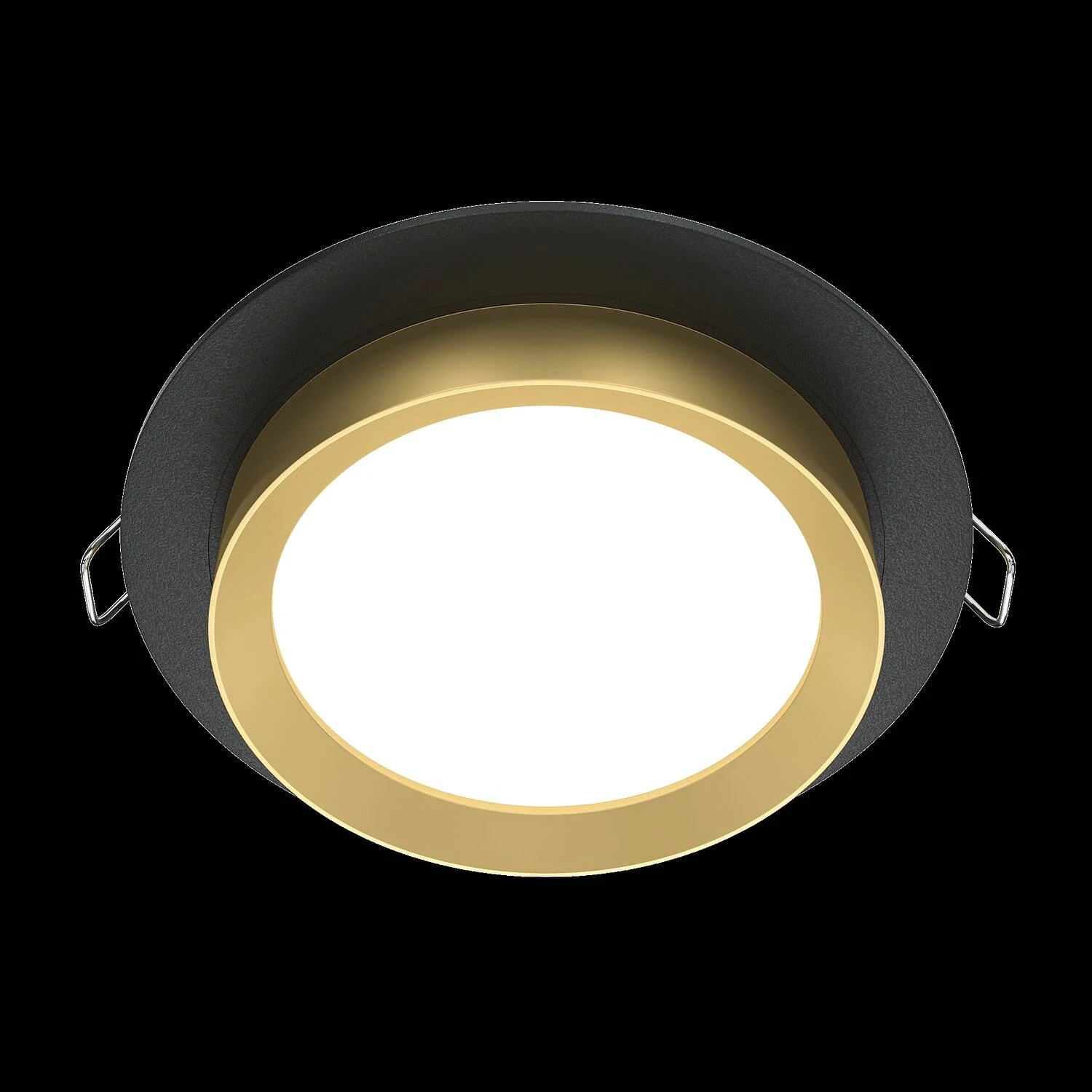 Встраиваемый светильник Downlight Hoop, 1xGX53 Черный с Золотом (Maytoni Technical, DL086-GX53-RD-BG) - Amppa.ru