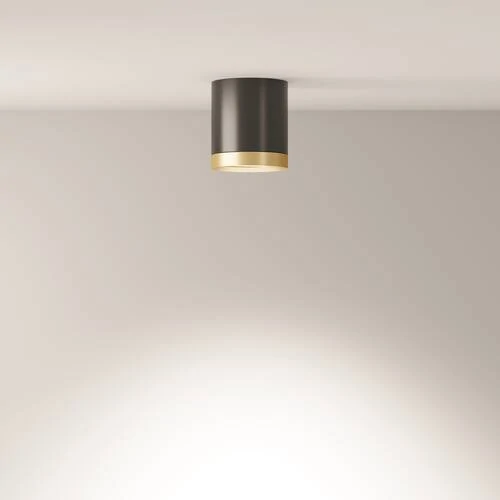 Потолочный светильник Ceiling Hoop, 1xGX53 Черный с Золотом (Maytoni Technical, C086CM-GX53-MRD-BG) - Amppa.ru