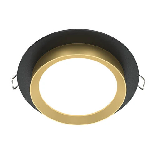 Встраиваемый светильник Downlight Hoop, 1xGX53 Черный с Золотом (Maytoni Technical, DL086-GX53-RD-BG) - Amppa.ru