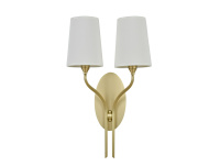 Бра SARA 3550, 2xЕ14, латунь (Newport, 3554/A brass) М0070659