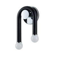 Бра Caspian Moderni, 2xE14, Черный; Хром (Lumion, 5699/2w)