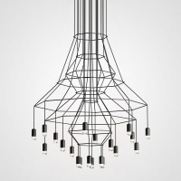 Люстра Via Wireflow Chandelier polyhedral 0315 Suspension lamp (ImperiumLoft, 75118-22)