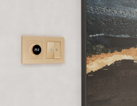 Лицевая панель ALFA (Шампань) для терморегулятора теплого пола с цифровым дисплеем QUANT (Ambrella Volt, AP6058)