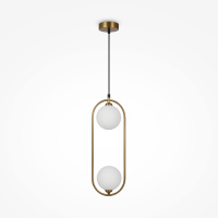 Подвесной светильник Modern Ring, 2xG9 Латунь, Белый (Maytoni, MOD013PL-02BS1)