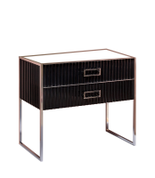 Тумба Armadi Art Monaco 100 см h74 см черная глянец + хром под раковину чашу 867-100-BCR