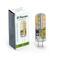 Лампа светодиодная Feron LB-422 G4 3W 12V  4000K, 25532