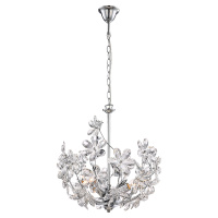 Подвесная люстра Lgo, 3xE14, Хром и Прозрачный (Lussole, GRLSP-0184)