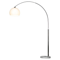 Торшер Lgo, 1xE27, Хром и Белый (Lussole, GRLSP-0539)