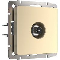 W1183011/ Электроустановочные изделия - ТВ-розетка оконечная (шампань)