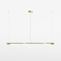 Подвесной светильник Modern Tau, LED 21W, 3000K, Золото, Белый (Maytoni, MOD166PL-L20G3K)